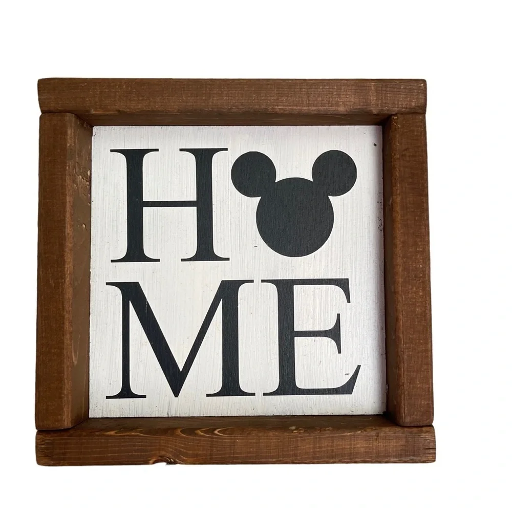 Handmade Home Decor Disney Inspired “Home” sign